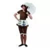 Victorian ladies bather costume