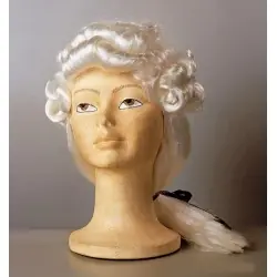 Peluca caballero blanca