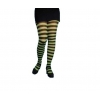 Tights green and black stripes