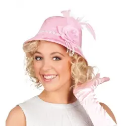 Chapéu rosa mulher