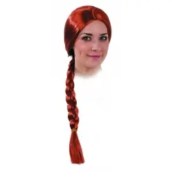 Perruque avec une longue tresse