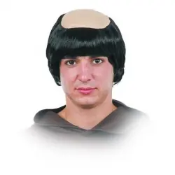Monk wig with bald patch