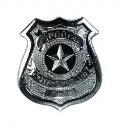 Police badge metal