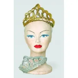 Diadema lentejuelas. oro,plata