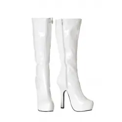 Plateau Stiefel wei