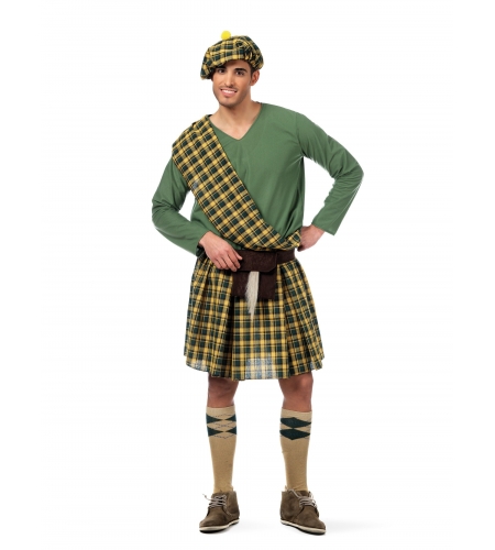 Kilt escocés de lujo para hombre verde