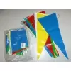 GUIRLANDES DRAPEAUX TRIANGULAIRES PLASTIQUE