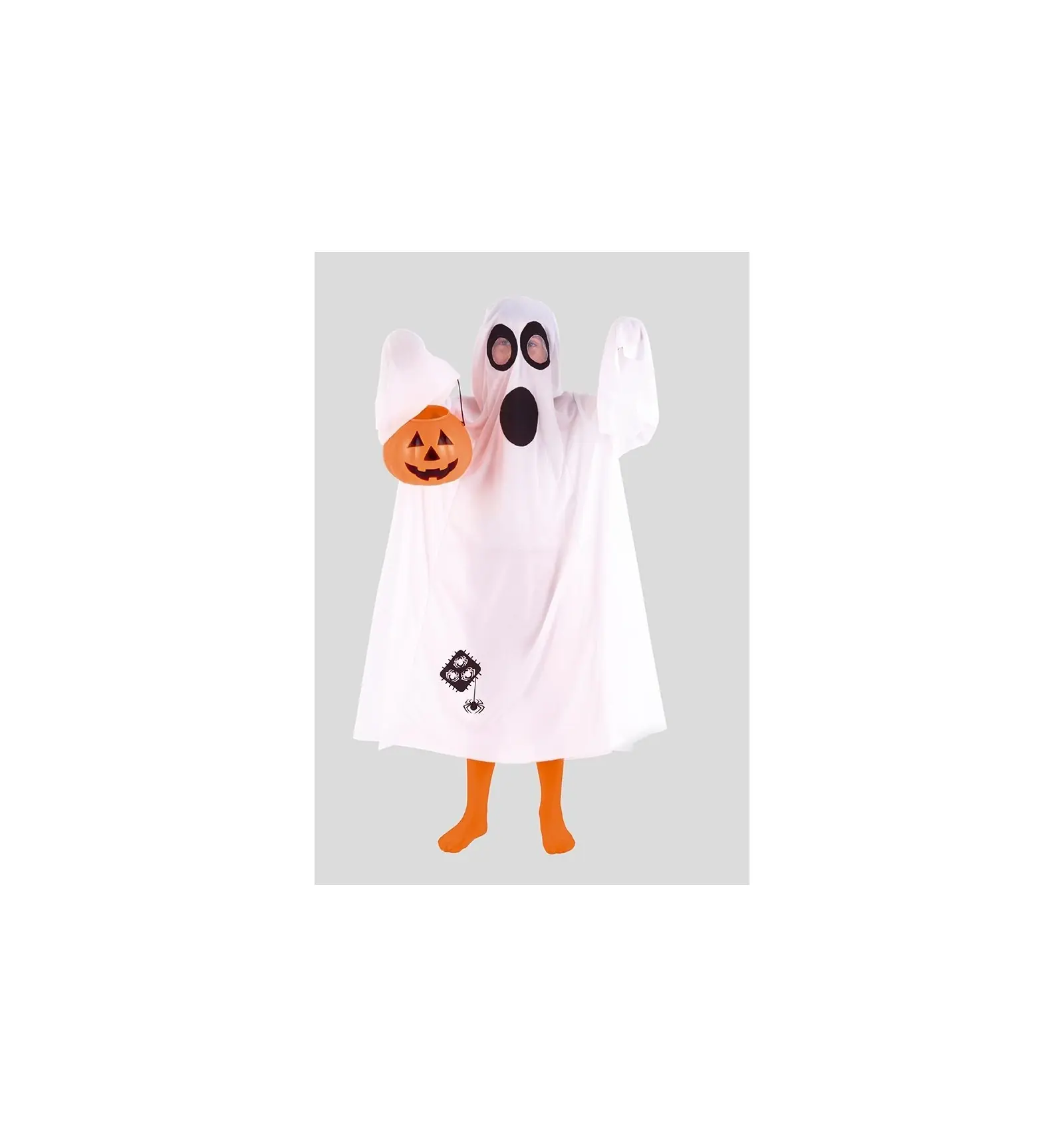 Costume Fantôme Halloween Bébé - Cape + Pantalon Orange, Unisexe 3 Mois à 3 Ans, Déguisement Chaud Et Confortable