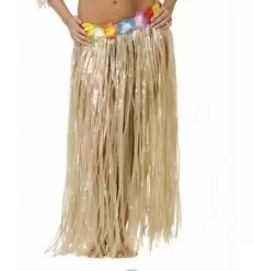 JUPE HAWAÏENNE BLANCHE