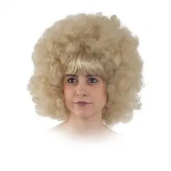 PELUCA AFRO MUJER RUBIA