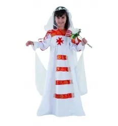 DISFRAZ MEDIEVAL NOVIA INFANTIL