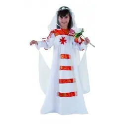 DISFRAZ MEDIEVAL NOVIA INFANTIL