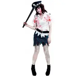 DISFRAZ POLICIA ZOMBIE CHICA