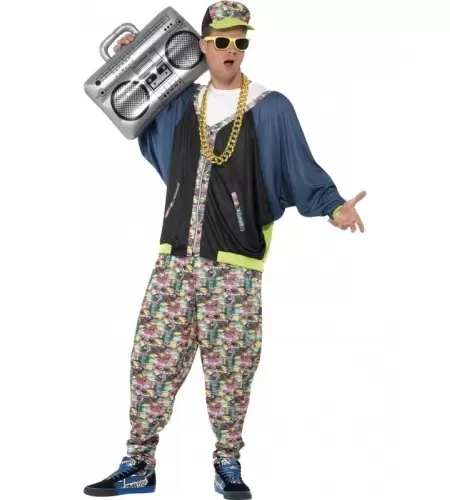 DISFRAZ CHICO HIP HOP DE LOS 80 TALLA UNICA 