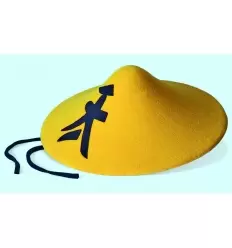 SOMBRERO CHINO AMARILLO FIELTRO