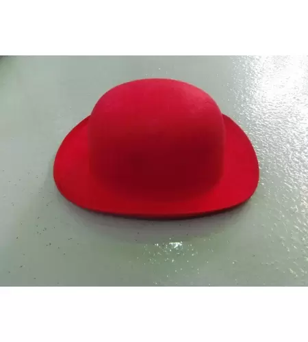 SOMBRERO BOMBIN FIELTRO ROJO