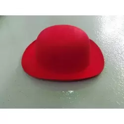 SOMBRERO BOMBIN FIELTRO ROJO