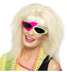 GAFAS DE 2 TONOS AÑOS 80. VERDE Y FUCSIA 