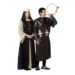 Fato plebeu medieval homem