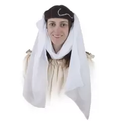 TOCADO MEDIEVAL CON BORDADO