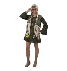 Disfarce hippie para mulher