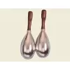 Paire maracas argent
