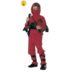 DISFRAZ NINJA ROJO INFANTIL