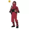 DISFRAZ NINJA ROJO INFANTIL