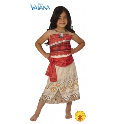 Déguisement avec perruque Vaiana 5-6 ans Rubie S : King Jouet