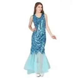 DISFRAZ SIRENA AZUL