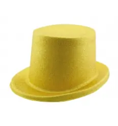 Cartola de borracha EVA com glitter