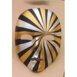 Masque rayures tissu