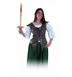 Chaleco medieval guerrera