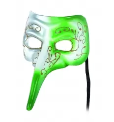 Antifaz veneciano narigudo bicolor