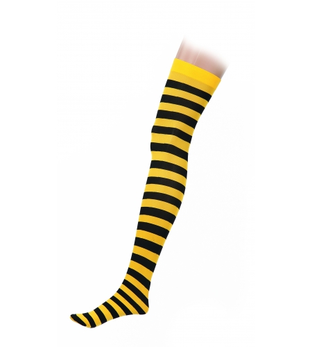 Medias amarillas y negras - Your Online Costume Store