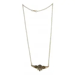 Pendente steampunk com asas de engrenagem