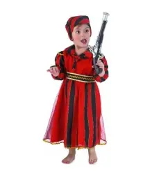 Pirate outfit bebÉ listras vermelhas