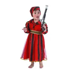 Pirate outfit bebÉ listras vermelhas