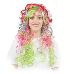 Peluca laidy multicolor