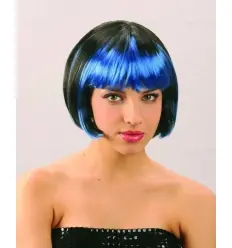 Bangs wig azul