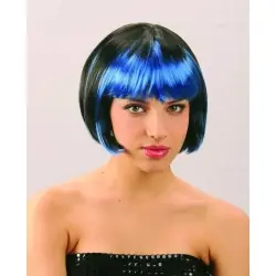 Bangs wig azul
