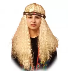Hippie wig with wavy hair
