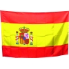 Bandeira Espanha com vara 20x30 cm.