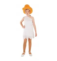 DISFRAZ NIÑA DE LAS CAVERNAS BLANCO