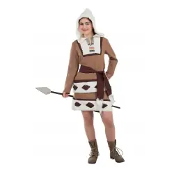 DISFRAZ ESQUIMAL MUJER MARRON