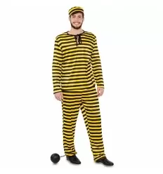 DISFRAZ PRESO AMARILLO ADULTO