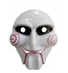 CARETA PLASTICO BLANCA DECORADA
