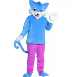 Disfraz gato con cabeza adulto