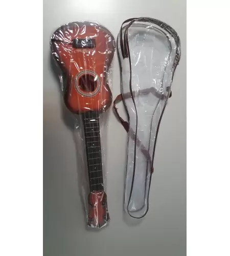Guitare espagnole en un plastique qu"il imite au bois