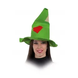 Sombrero de bruja verde